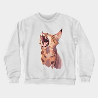 THE CAT YAWNED Crewneck Sweatshirt